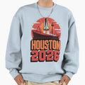 Houston 2026 Space Shuttle Football T-Shirt - Casual Everyday Wear Unisex - T-Shirt, Sweatshirt, Hoodie