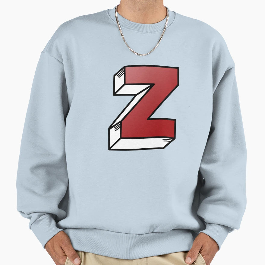 Letter Z Sweatshirt - Fun Novelty Design for Adults - T-Shirt, Sweatshirt, Hoodie