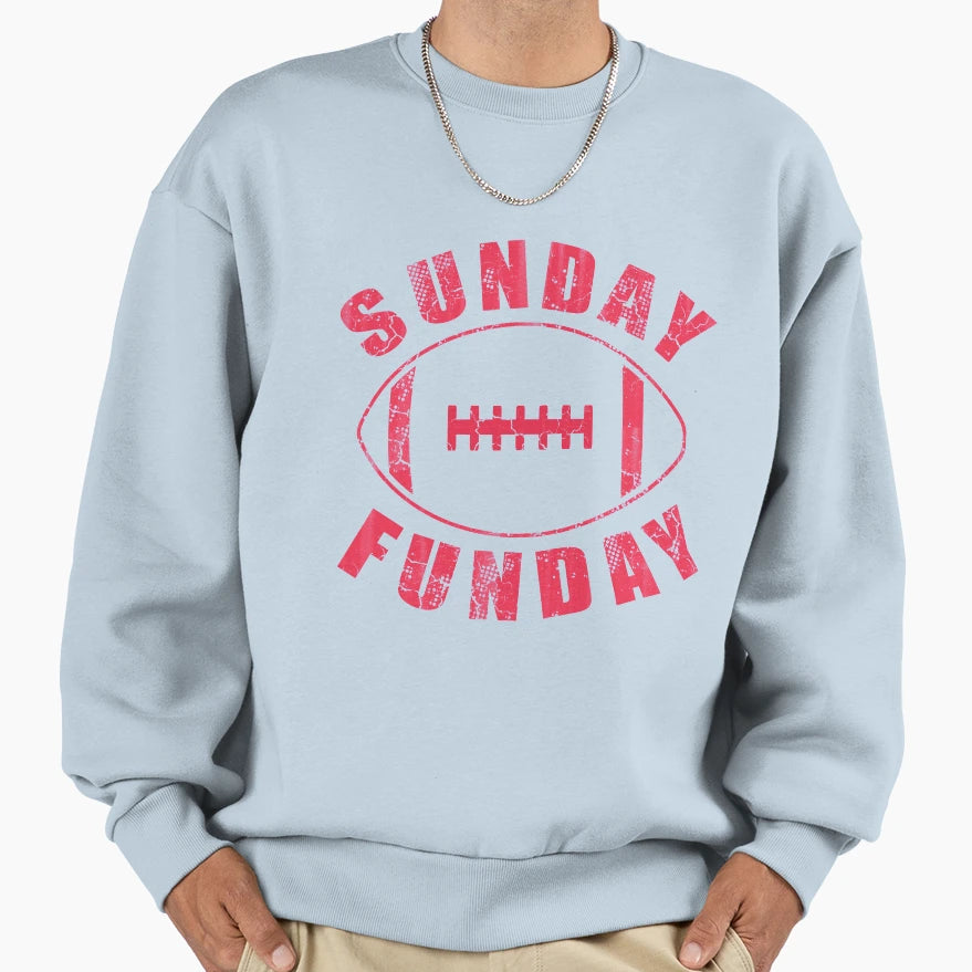 Sunday Funday Football Sweatshirt - Minimalist Print Unisex - T-Shirt, Sweatshirt, Hoodie