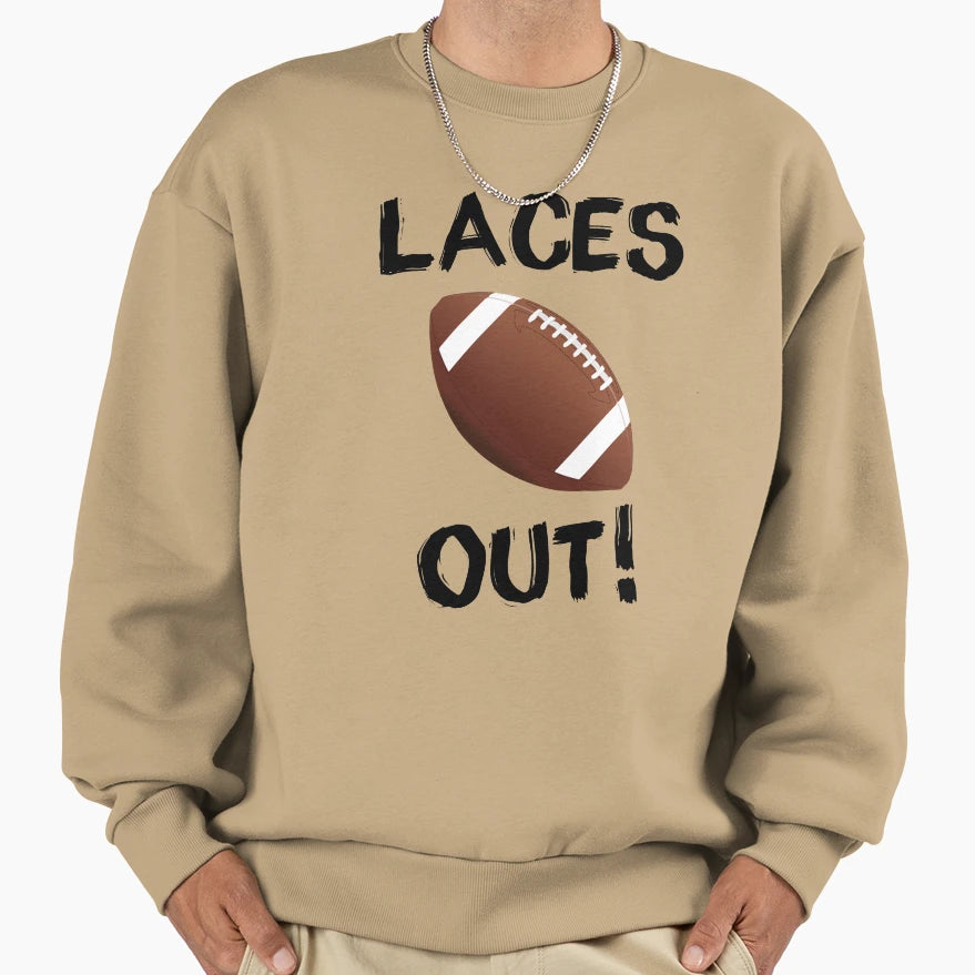 Laces Out Sweatshirt - Fun Novelty Design for Adults - T-Shirt, Sweatshirt, Hoodie