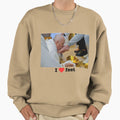 I Love Feet Sarcastic Pope Francis Sweatshirt - Unique Graphic for Adults - T-Shirt, Sweatshirt, Hoodie