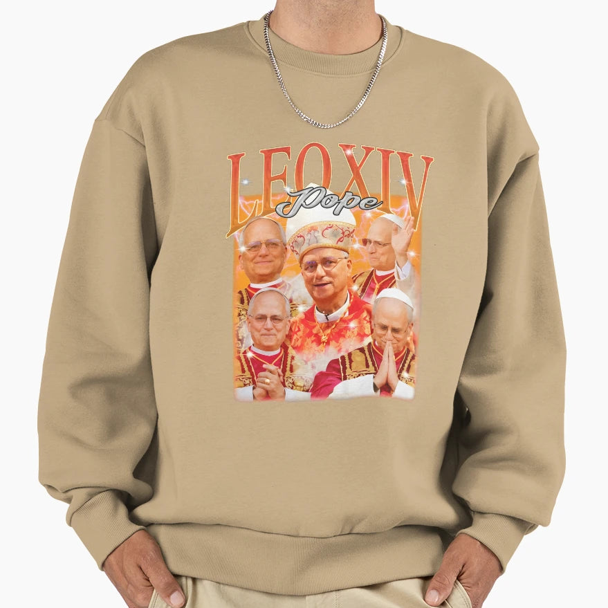 Pope Leo Xiv First American Sweatshirt - Casual Everyday Wear Men Women - T-Shirt, Sweatshirt, Hoodie