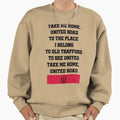 Take Me Home United Road Utd Fan Sweatshirt - Aesthetic Graphic for Adults - T-Shirt, Sweatshirt, Hoodie