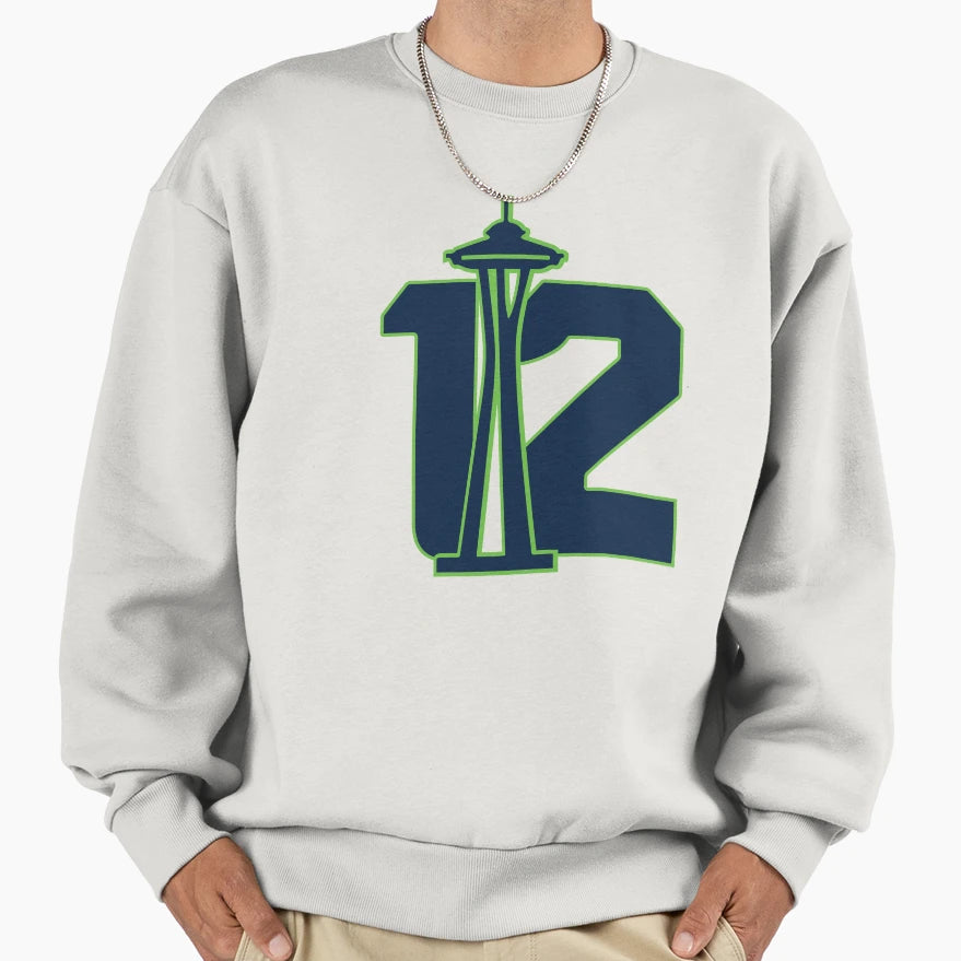 Seattles 12Th Sweatshirt - Aesthetic Graphic for Adults - T-Shirt, Sweatshirt, Hoodie