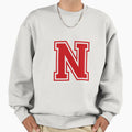 Crimson White College Font Alphabet Sweatshirt - Unique Graphic for Adults - T-Shirt, Sweatshirt, Hoodie