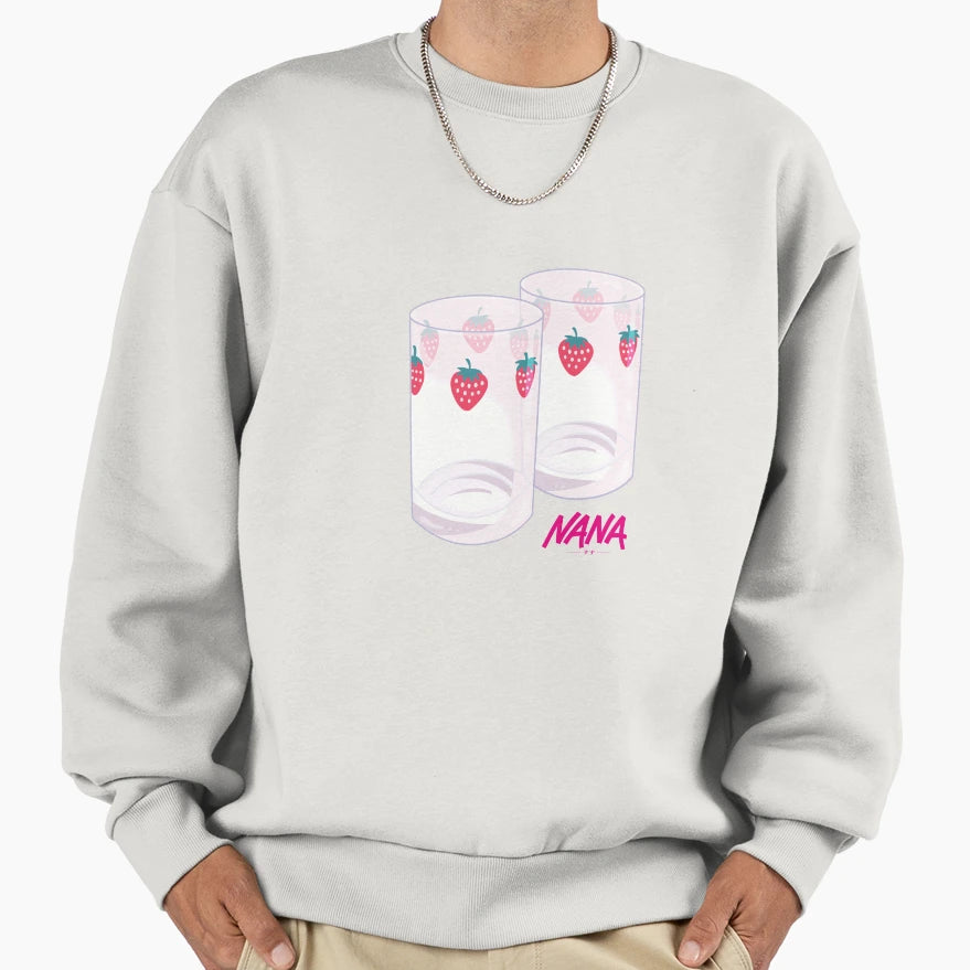 Nana Strawberry Glasses Sweatshirt - Streetwear Style Unisex - T-Shirt, Sweatshirt, Hoodie