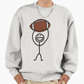 Football Fan Sweatshirt - Minimalist Print Men Women - T-Shirt, Sweatshirt, Hoodie