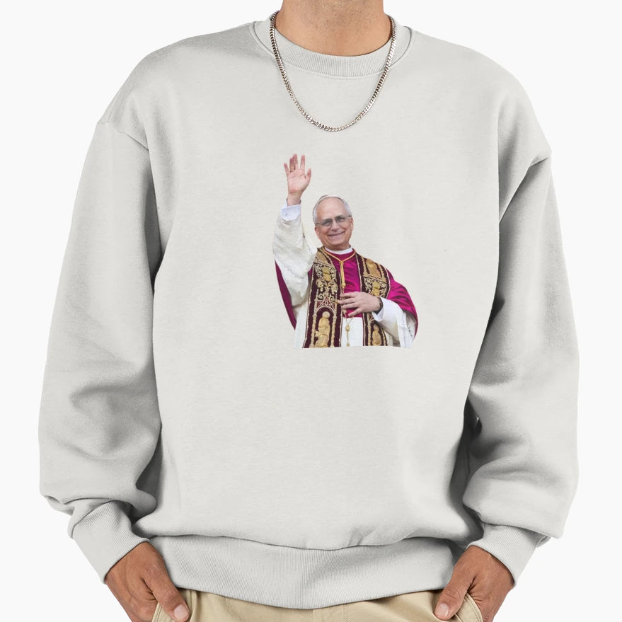 Pope Leo Xiv Sweatshirt - Unique Graphic Unisex - T-Shirt, Sweatshirt, Hoodie