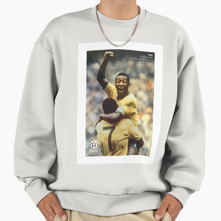 Pele Sweatshirt - Aesthetic Graphic for Adults - T-Shirt, Sweatshirt, Hoodie