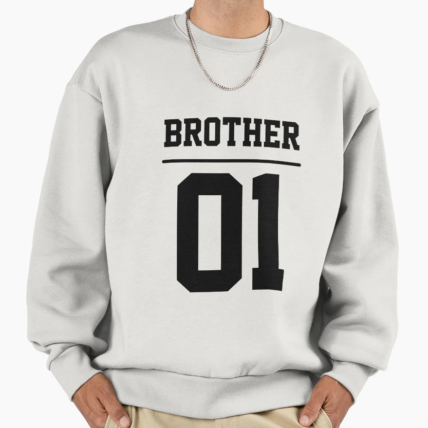 Brother 01 Best Big Brother Family Sweatshirt - Graphic Print Men Women - T-Shirt, Sweatshirt, Hoodie
