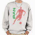 Iran Football Typography Sweatshirt - Trendy Graphic for Adults - T-Shirt, Sweatshirt, Hoodie