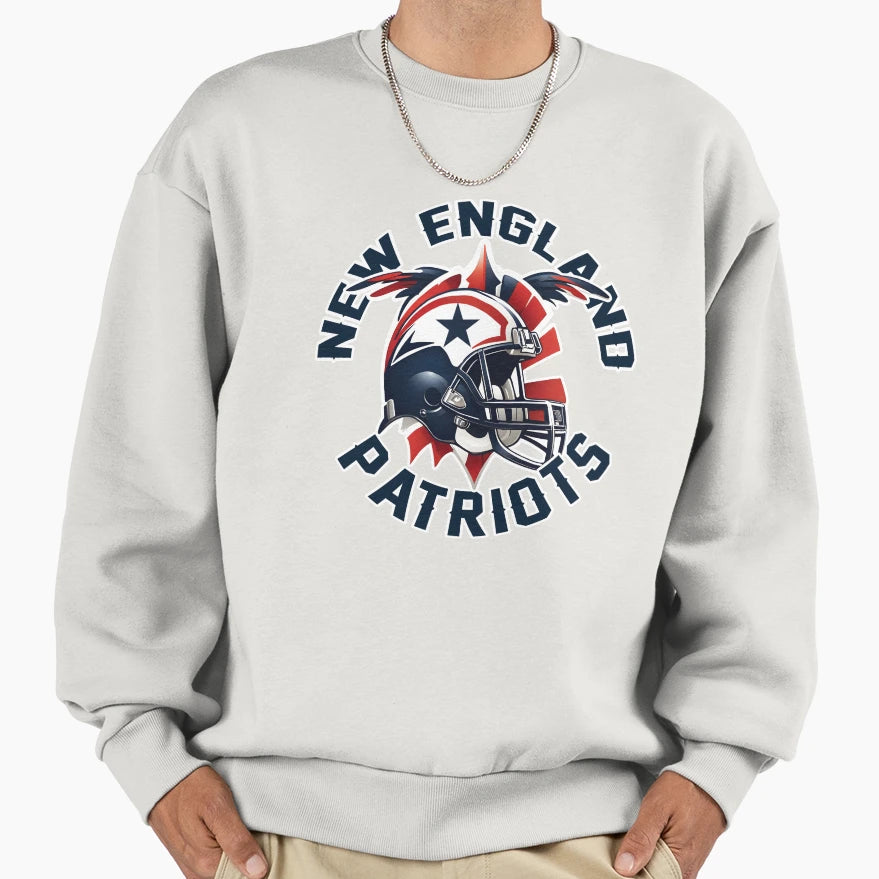 New England Patriots Nfl Sweatshirt - Graphic Print Unisex - T-Shirt, Sweatshirt, Hoodie
