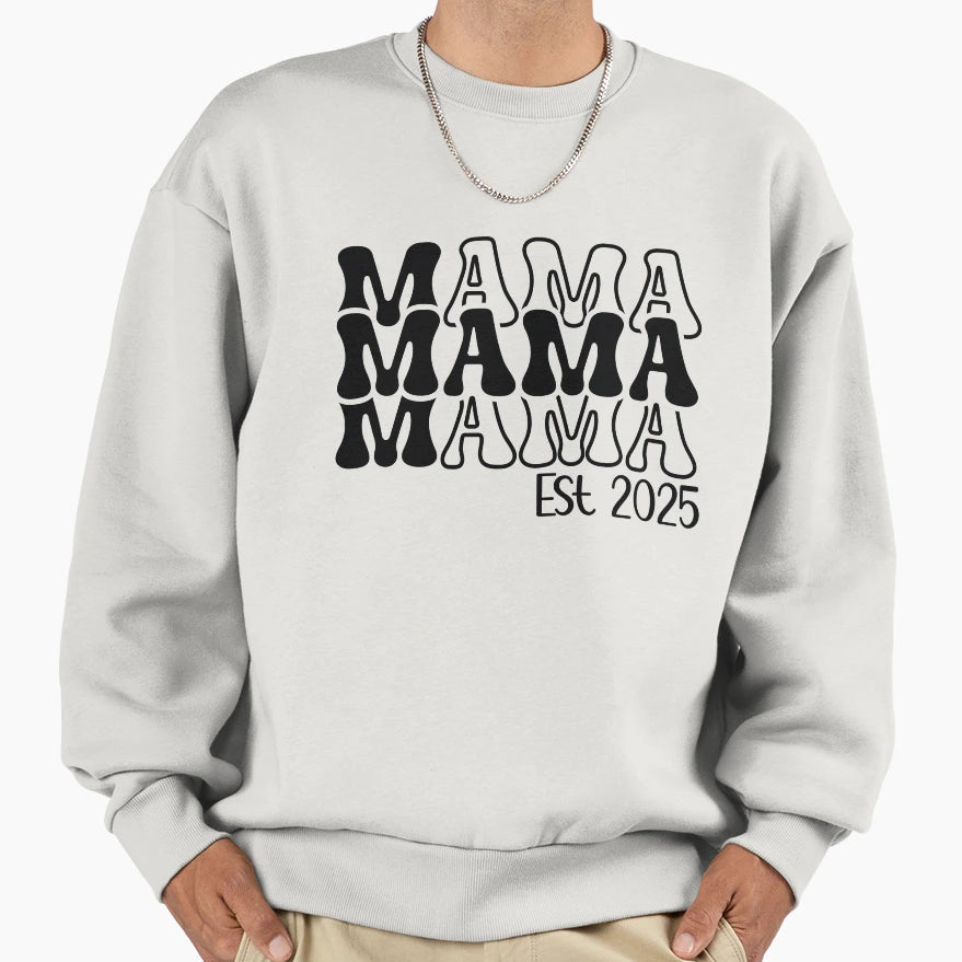 Mama Mothers Day Floral Aesthetic Sweatshirt - Streetwear Style Men Women - T-Shirt, Sweatshirt, Hoodie