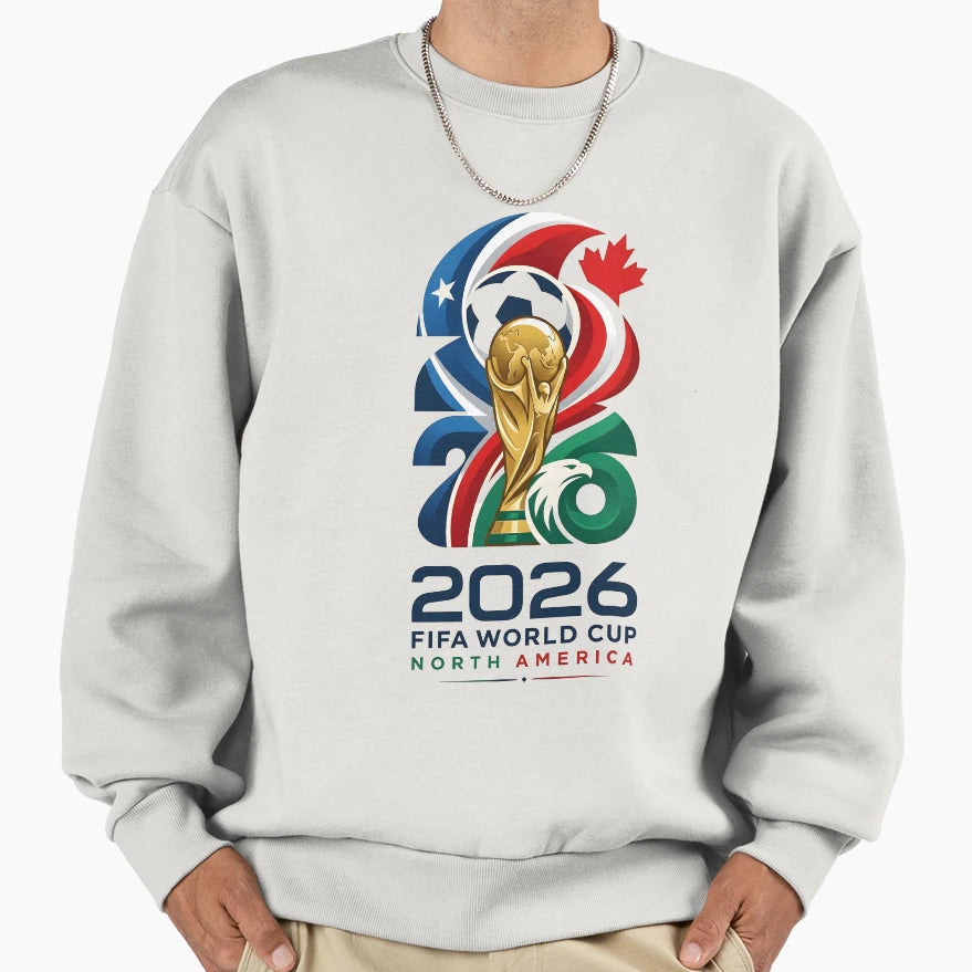 North America Football 2026 Sweatshirt - Novelty Apparel for Adults - T-Shirt, Sweatshirt, Hoodie