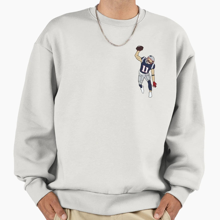 Julian Edelman Sweatshirt - Aesthetic Graphic Unisex - T-Shirt, Sweatshirt, Hoodie