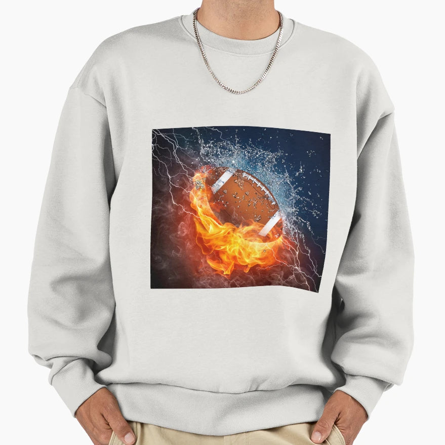 Football Wallpaper Sweatshirt - Trendy Graphic Unisex - T-Shirt, Sweatshirt, Hoodie