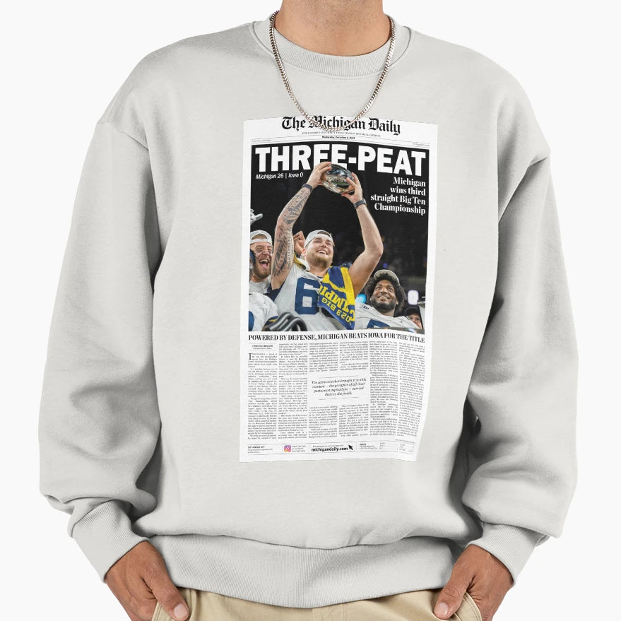 Michigan Daily Front Cover 12 Sweatshirt - Casual Everyday Wear for Adults - T-Shirt, Sweatshirt, Hoodie