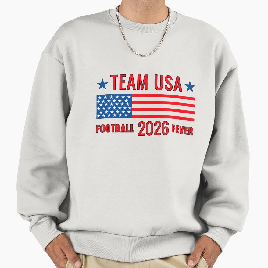 Team Usa Soccer Football 2026 Sweatshirt - Fun Novelty Design for Adults - T-Shirt, Sweatshirt, Hoodie
