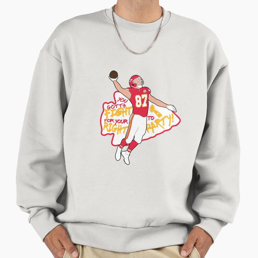 Kelce 87 Sweatshirt - Custom Art Print Men Women - T-Shirt, Sweatshirt, Hoodie