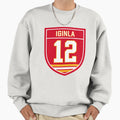 Jarome Iginla Calgary 12 Emblem Sweatshirt - Streetwear Style Unisex - T-Shirt, Sweatshirt, Hoodie