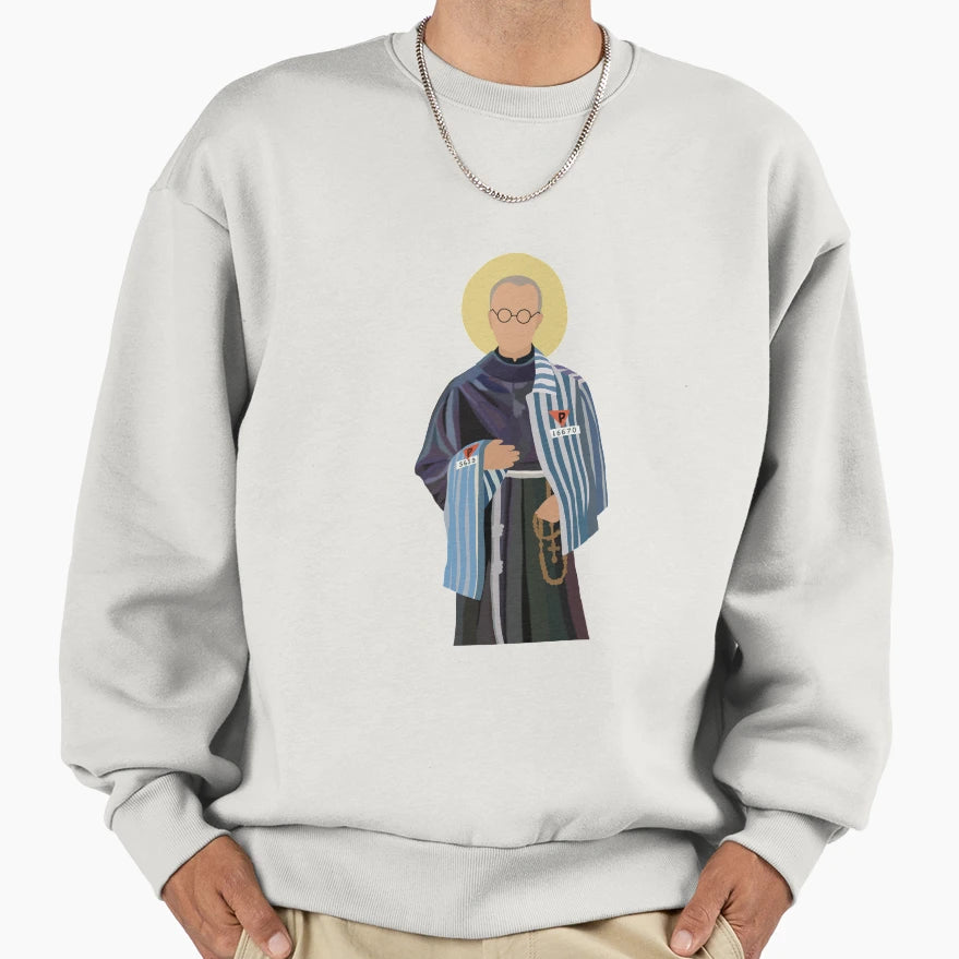 Saint Maximillian Kolbe Sweatshirt - Casual Everyday Wear Men Women - T-Shirt, Sweatshirt, Hoodie