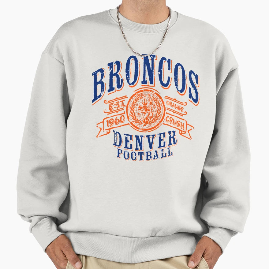 Broncos Football Sweatshirt - Unique Graphic for Adults - T-Shirt, Sweatshirt, Hoodie
