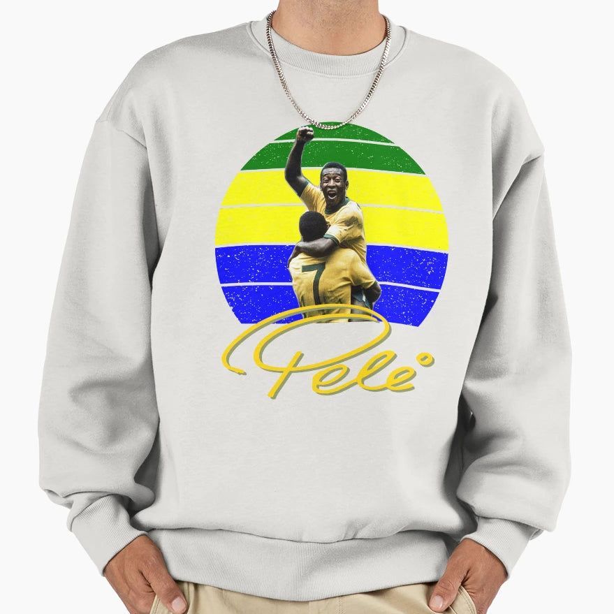 Pele Edson Arantes Do Nascimento Sweatshirt - Aesthetic Graphic Men Women - T-Shirt, Sweatshirt, Hoodie
