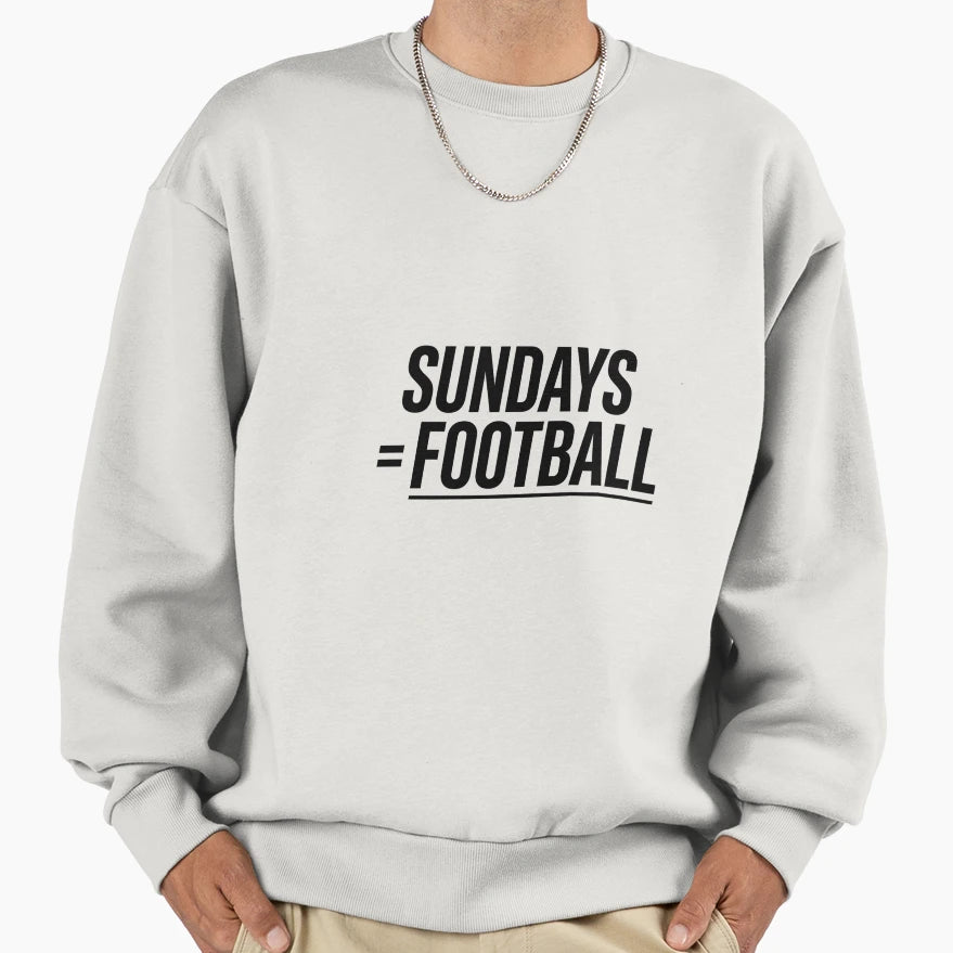 Sundays Equal Football Weekend Football T-Shirt - Minimalist Print Unisex - T-Shirt, Sweatshirt, Hoodie