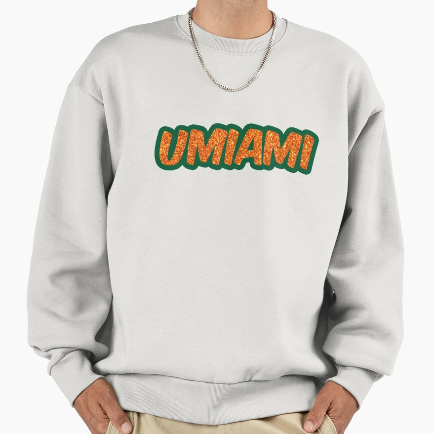 University Miami Sweatshirt - Aesthetic Graphic Unisex - T-Shirt, Sweatshirt, Hoodie