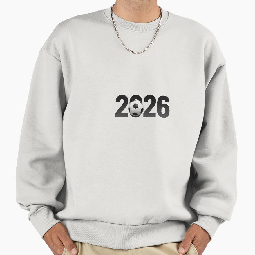 2026 Soccer Ball Football Fan Sweatshirt - Custom Art Print for Adults - T-Shirt, Sweatshirt, Hoodie
