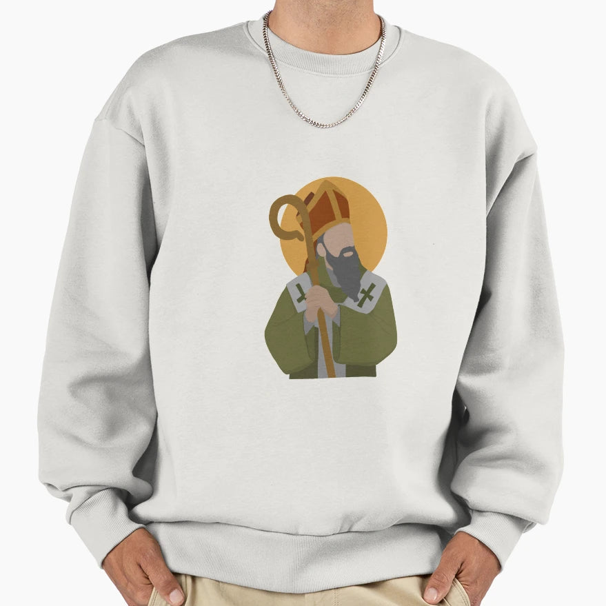 Saint Ambrose Sweatshirt - Aesthetic Graphic Unisex - T-Shirt, Sweatshirt, Hoodie