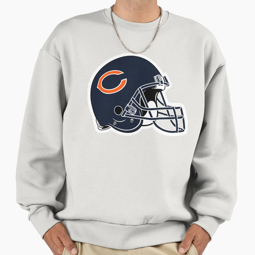 Chicago Football Helmet Sweatshirt - Fun Novelty Design Unisex - T-Shirt, Sweatshirt, Hoodie