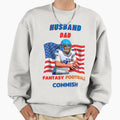 Husband Dad Fantasy Football Commish Sweatshirt - Trendy Graphic for Adults - T-Shirt, Sweatshirt, Hoodie