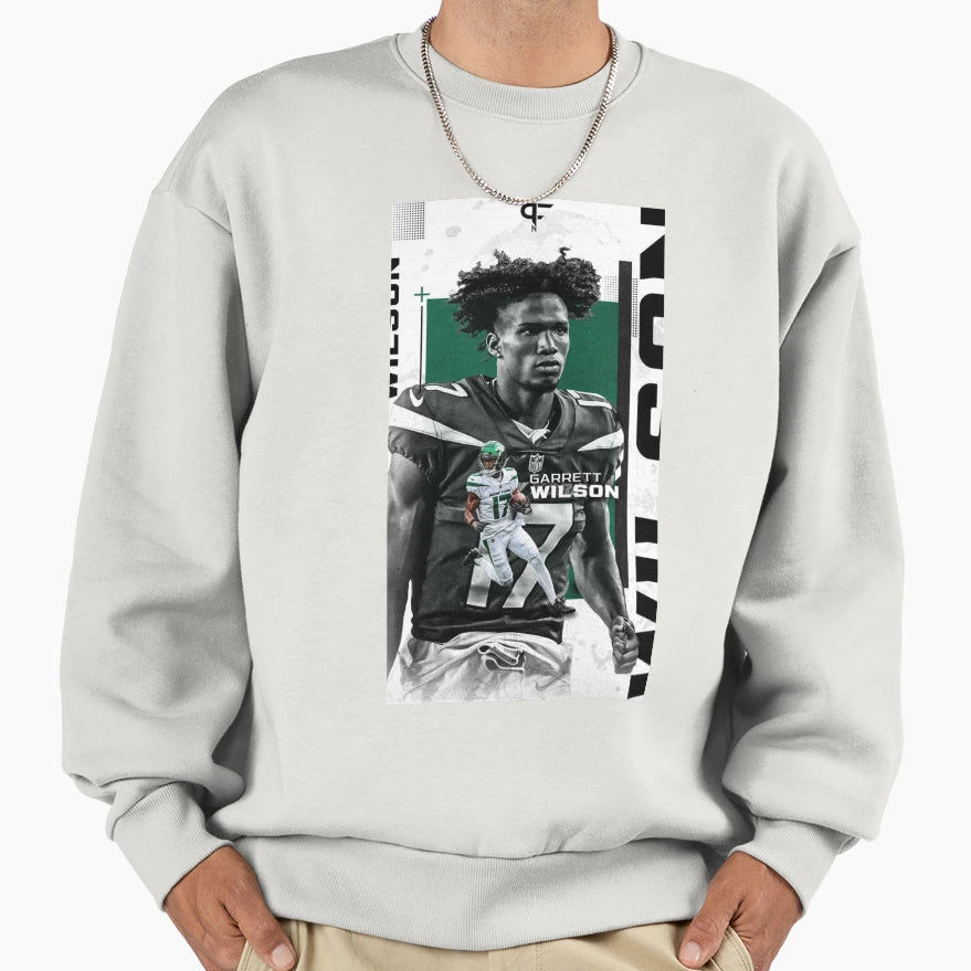 Garrett Wilson Sweatshirt - Fun Novelty Design for Adults - T-Shirt, Sweatshirt, Hoodie