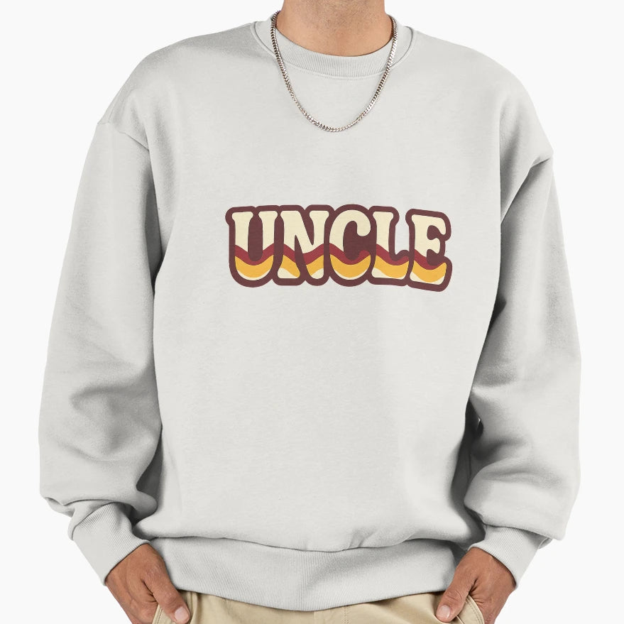 Groovy Uncle Sweatshirt - Minimalist Print Men Women - T-Shirt, Sweatshirt, Hoodie