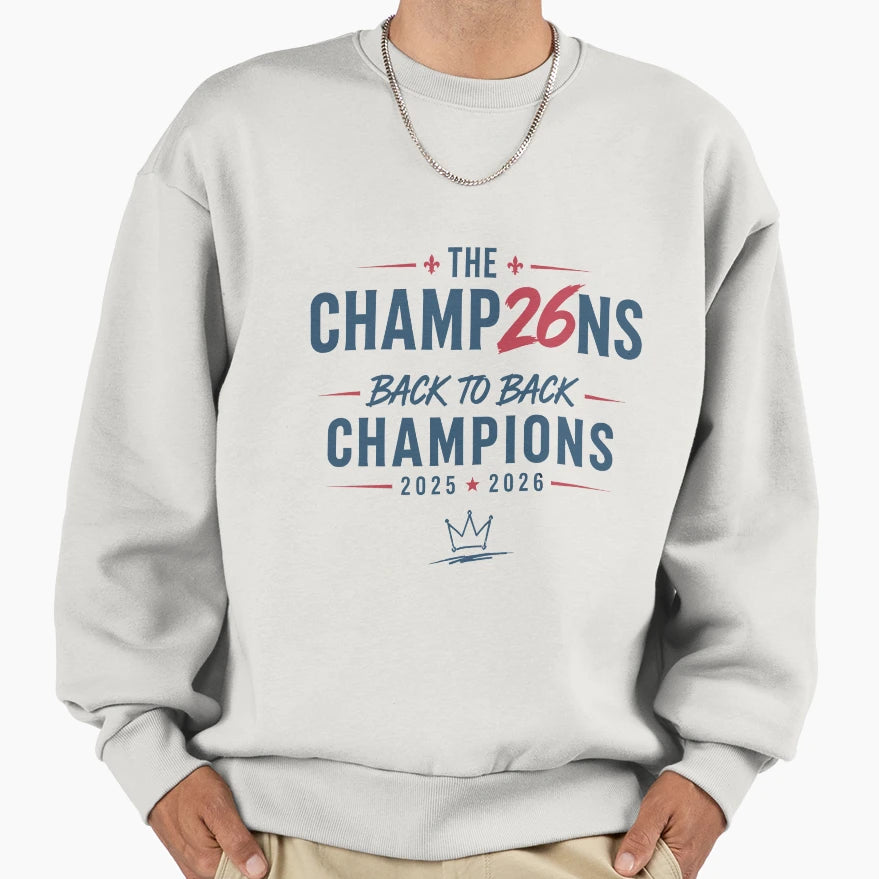 Psg Back To Back Champions 2025 Sweatshirt - Custom Art Print Men Women - T-Shirt, Sweatshirt, Hoodie