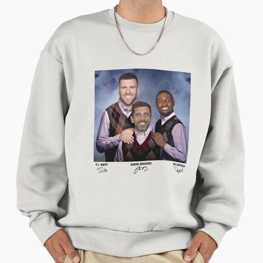 AR Dk Metcalf T J Watt Football Sweatshirt - Casual Everyday Wear Men Women - T-Shirt, Sweatshirt, Hoodie