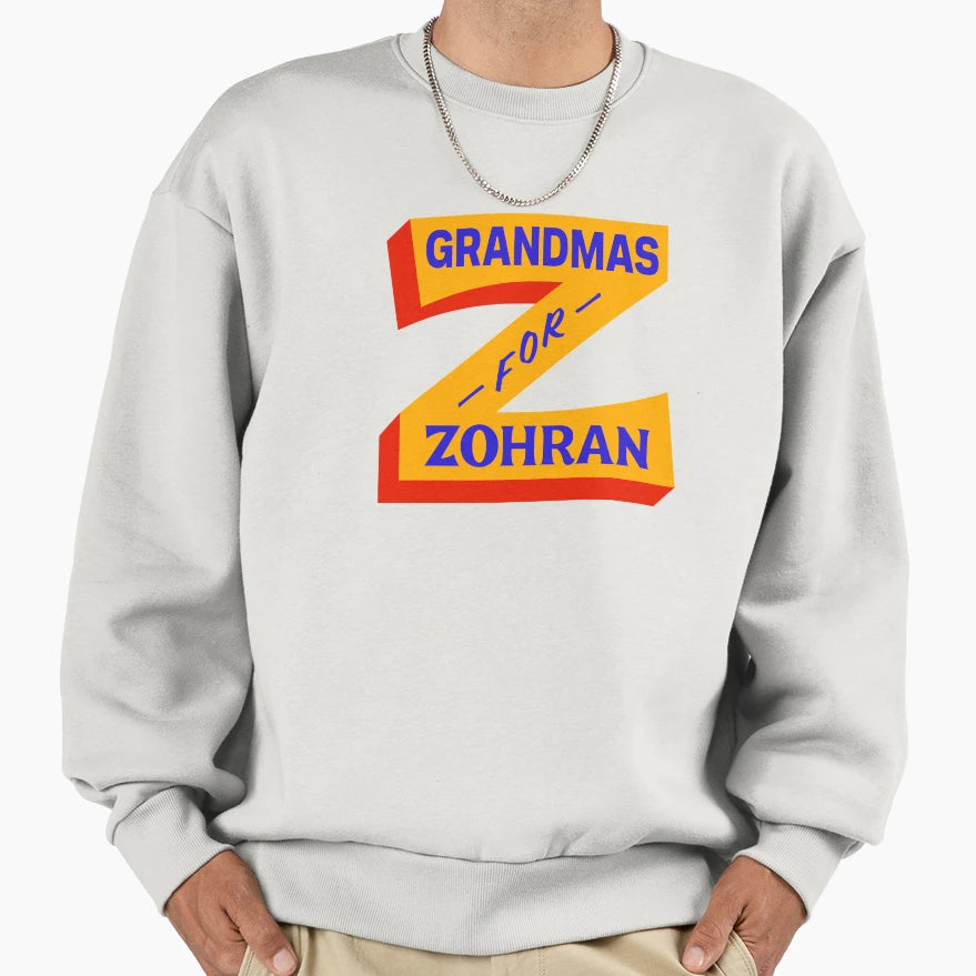 Grandmas Zohran Sweatshirt - Minimalist Print Men Women - T-Shirt, Sweatshirt, Hoodie