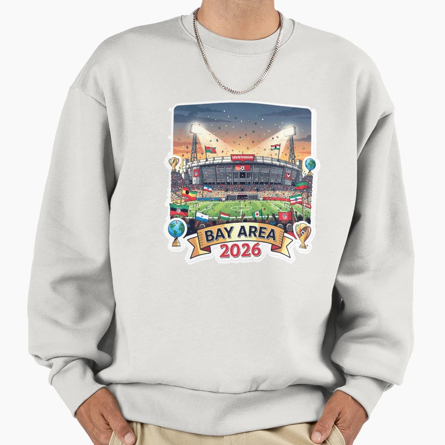Bay Area 2026 Stadium Soccer Sweatshirt - Unique Graphic Men Women - T-Shirt, Sweatshirt, Hoodie