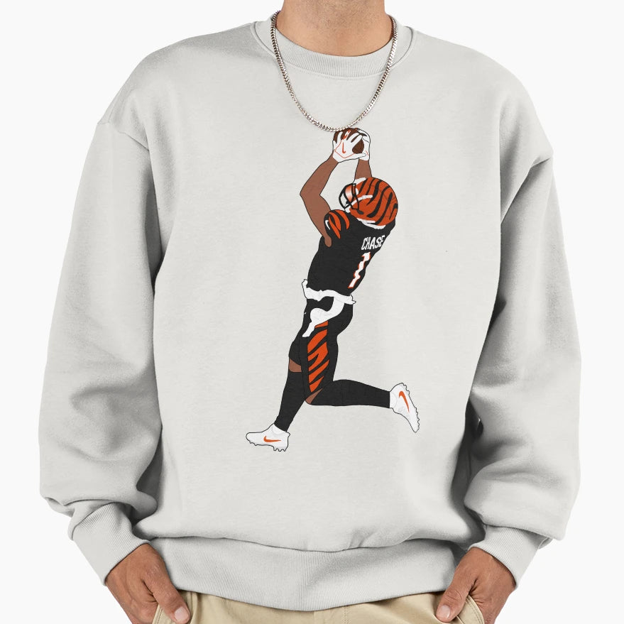 Jamarr Chase Sweatshirt - Minimalist Print Unisex - T-Shirt, Sweatshirt, Hoodie