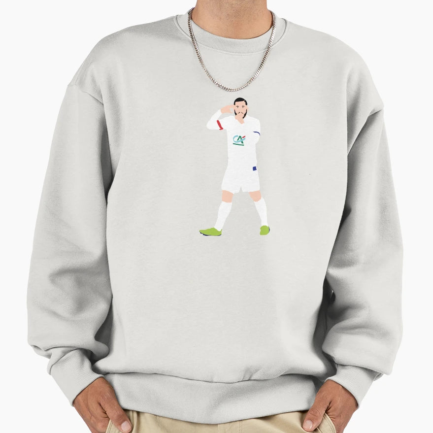 Rayan Cherki Lyon Sweatshirt - Fun Novelty Design for Adults - T-Shirt, Sweatshirt, Hoodie