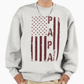 Papa Usa Flag Personalized Papa Sweatshirt - Novelty Apparel Men Women - T-Shirt, Sweatshirt, Hoodie