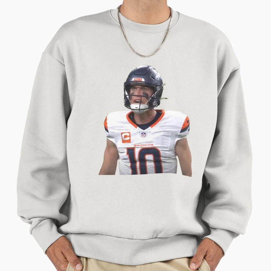 Bo Nix Crazy Eyes Sweatshirt - Casual Everyday Wear Men Women - T-Shirt, Sweatshirt, Hoodie