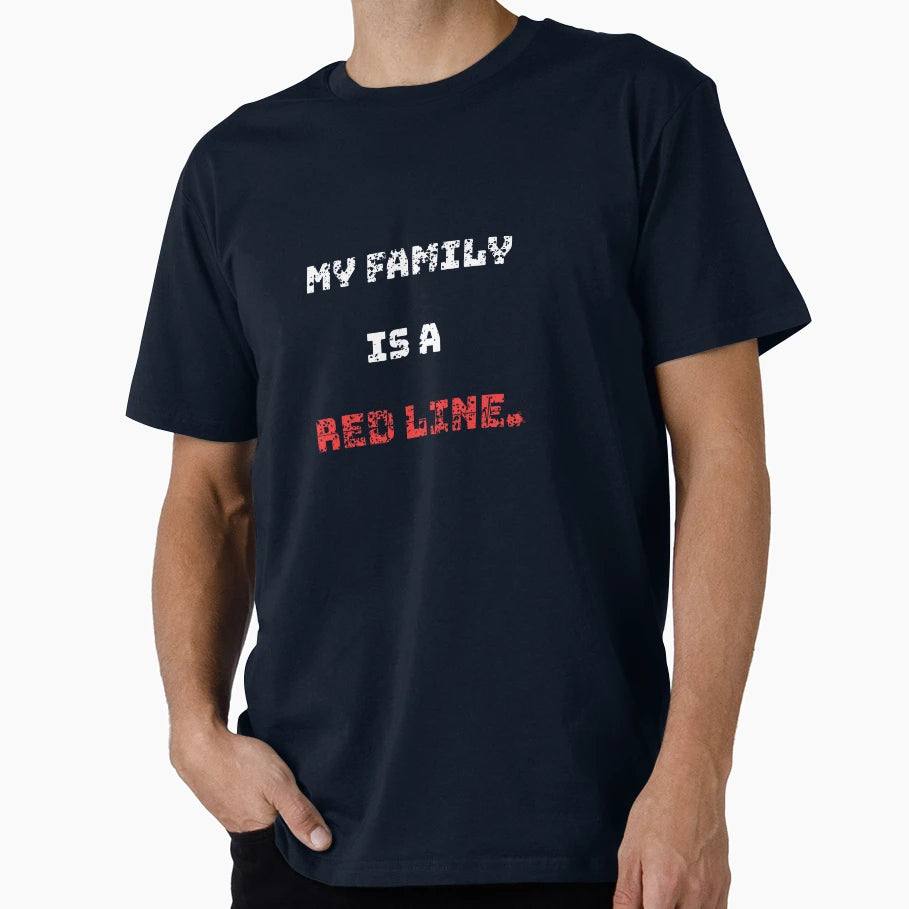 Family Is Red Line Family Love T-Shirt - Trendy Graphic Men Women - T-Shirt, Sweatshirt, Hoodie