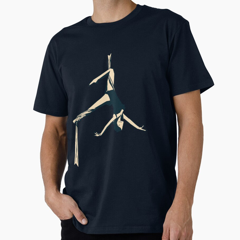 Aerial Dance Sketch 7 by Zoheb Gift Studio - Adult & Kids T-Shirts, Sweatshirts & Hoodies apparel design preview 1
