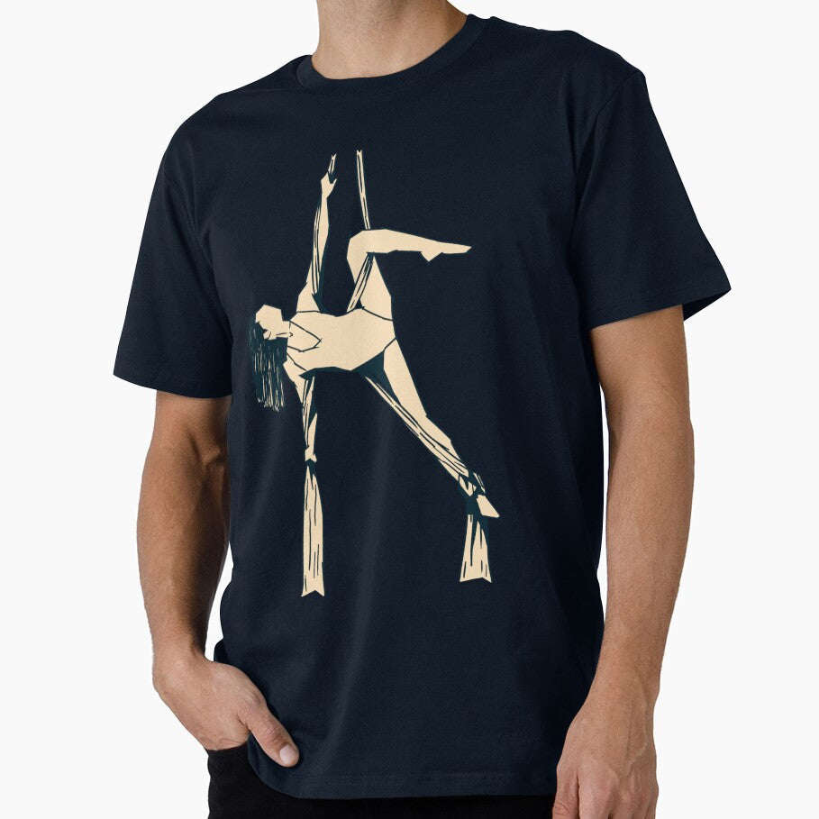 Aerial Dance Sketch 8 by Zoheb Gift Studio - Adult & Kids T-Shirts, Sweatshirts & Hoodies apparel design preview 1