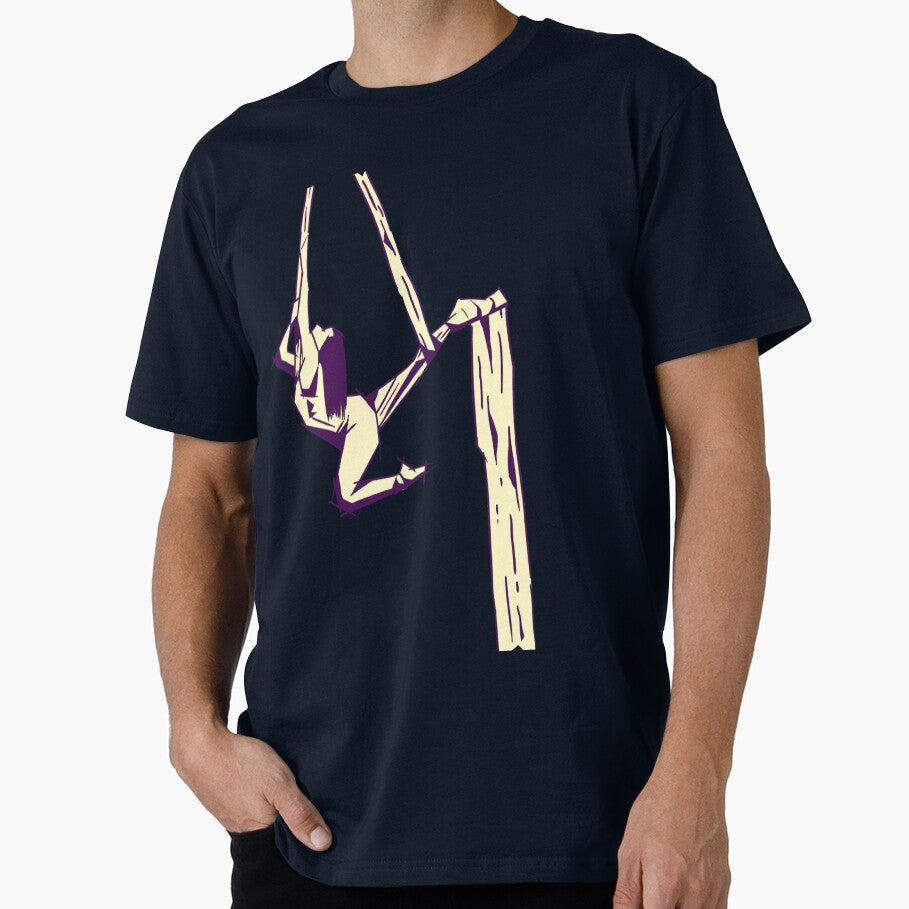 Aerial Dance Sketch 1 by Zoheb Gift Studio - Adult & Kids T-Shirts, Sweatshirts & Hoodies apparel design preview 1