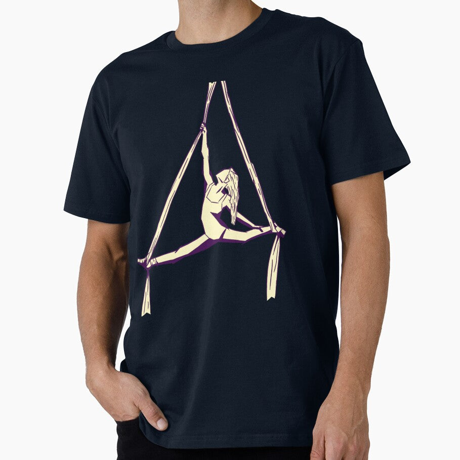 Aerial Dance Sketch 2 by Zoheb Gift Studio - Adult & Kids T-Shirts, Sweatshirts & Hoodies apparel design preview 1