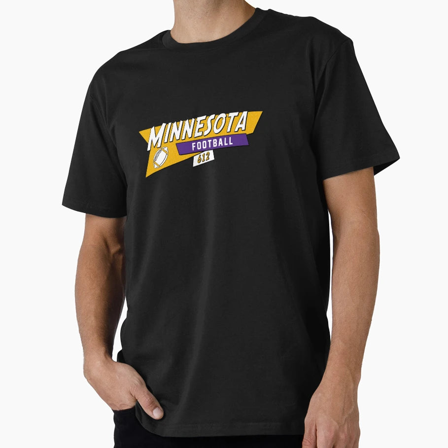 Minnesota 90S Football T-Shirt - Streetwear Style Men Women - T-Shirt, Sweatshirt, Hoodie
