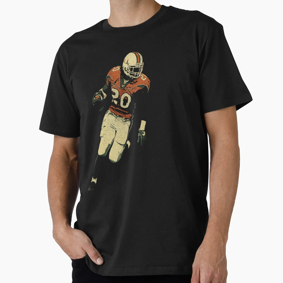 Ed Reed Miami Hurricanes Football Art T-Shirt - Novelty Apparel Men Women - T-Shirt, Sweatshirt, Hoodie